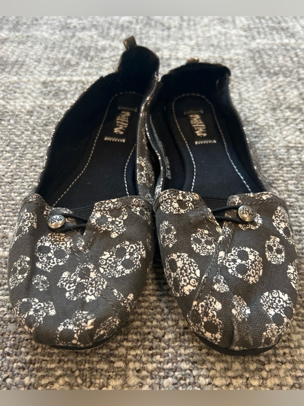 Mad Love Skull Print Flats